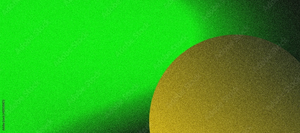 Abstract Background with a Single Green Sphere and Noise Texture Abstract Background with a Single Green Sphere and Noise Texture