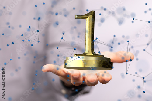 award gold winner first pla...