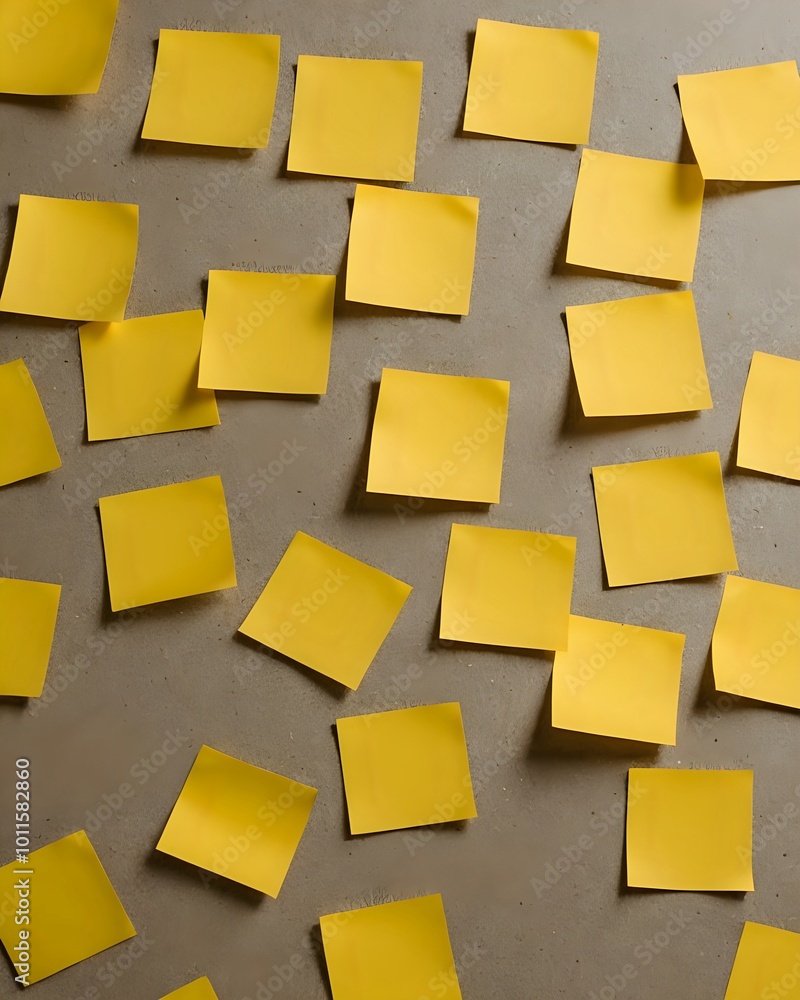 Yellow Sticky Notes: Creative Brainstorming Graphic Resource Yellow Sticky Notes: Creative Brainstorming Graphic Resource