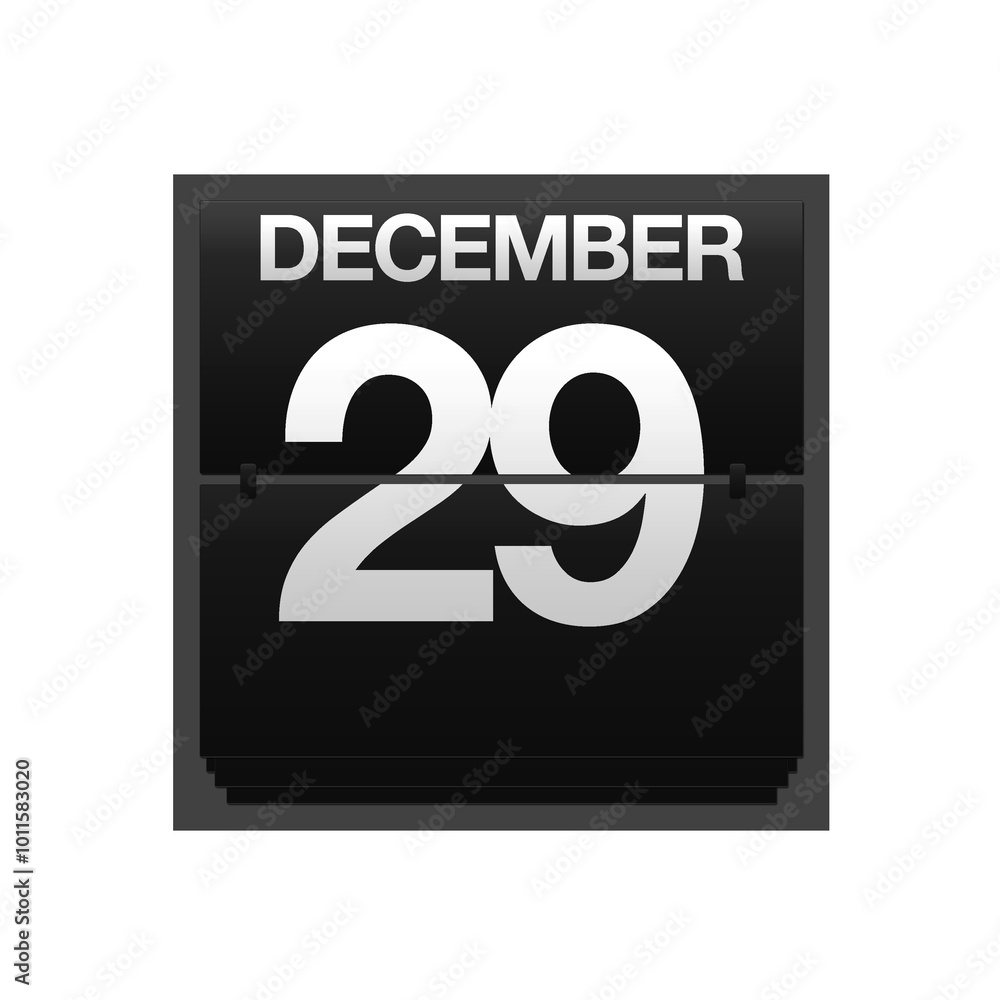 Counter calendar december 29. Counter calendar december 29.