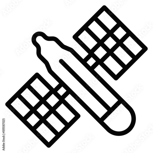 Fototapeta Naklejka Na Ścianę i Meble -  Space Station Vector Icons