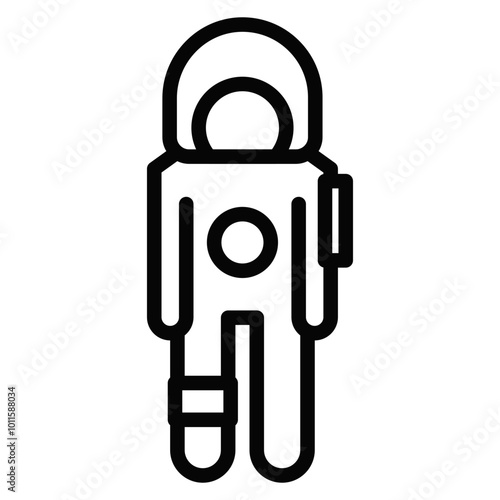 Astronaut Suit Vector Icons