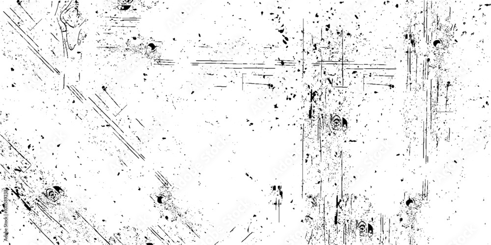 Black and White Halftone Dots in Grunge Brush Style. Noise Fashion Print Design Pattern. Black and White Halftone Dots in Grunge Brush Style. Noise Fashion Print Design Pattern.