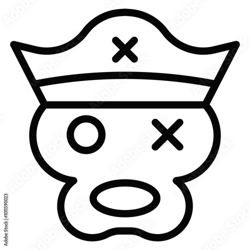 Pirate Monkey Vector Icons