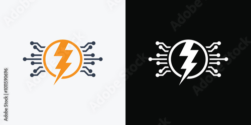 thunder logo design vector template. Thunder Electric Ligthning Bolt Logo.