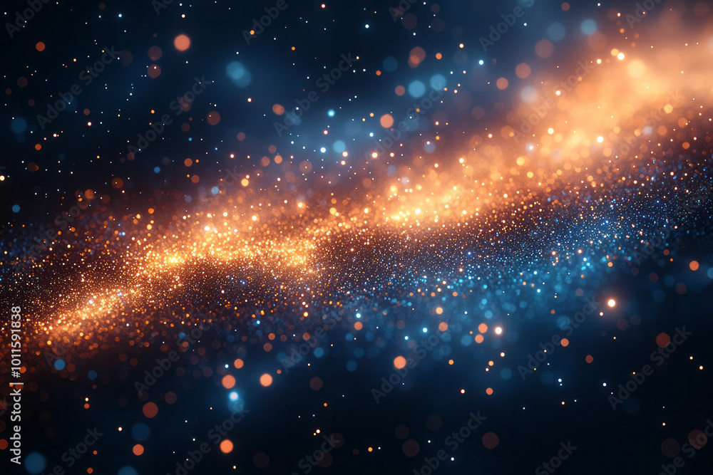 Obraz premium A cosmic-inspired bokeh effect,