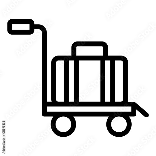 luggage cart icon