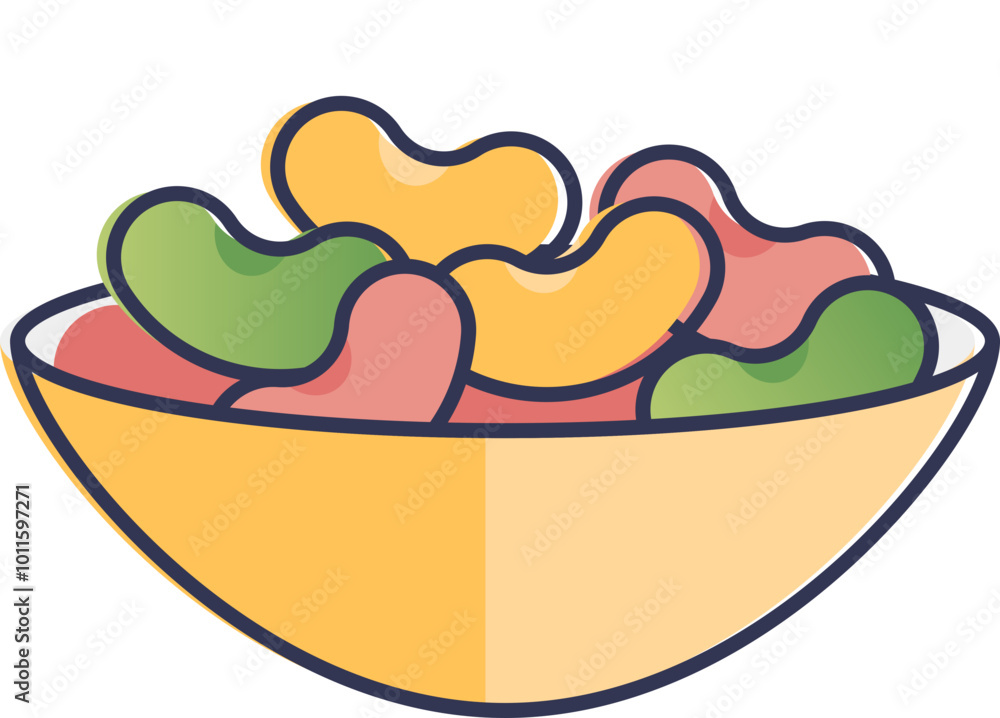 Illustration of brown beans with a dark outline, symbolizing natural food and nutrition. Illustration of brown beans with a dark outline, symbolizing natural food and nutrition.