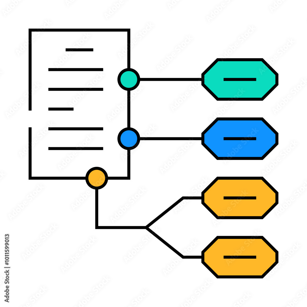 report research line icon vector. report research sign. isolated symbol illustration