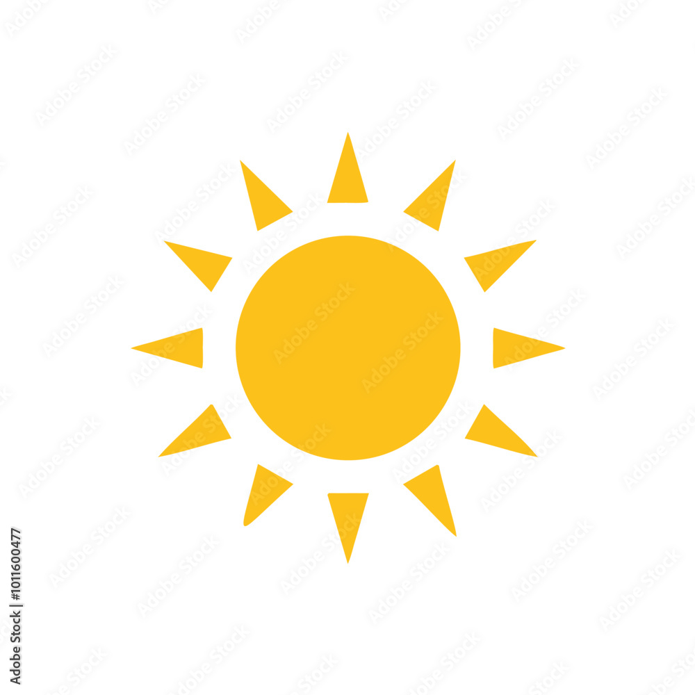 yellow sun icon yellow sun icon