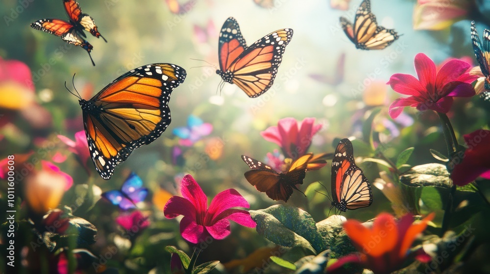 Butterflies in Bloom Butterflies in Bloom