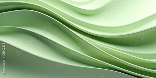 Abstract Green Wavy Texture