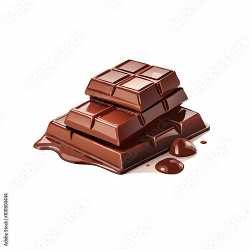 Delicious chocolate bar on a isolated white background (4)