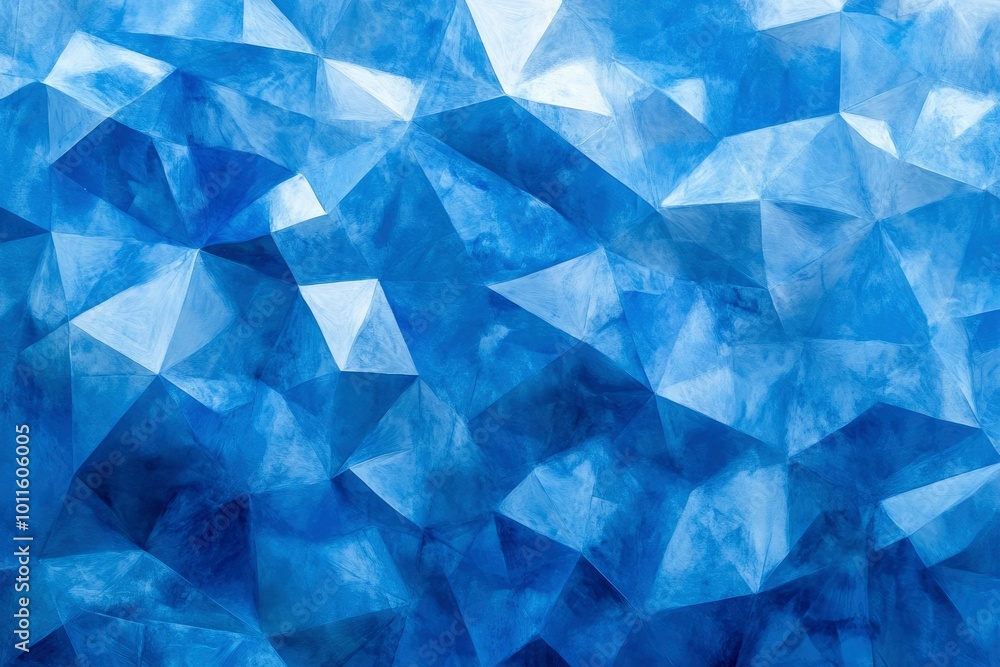 Naklejka premium Abstract Blue Geometric Pattern with a Textured Surface