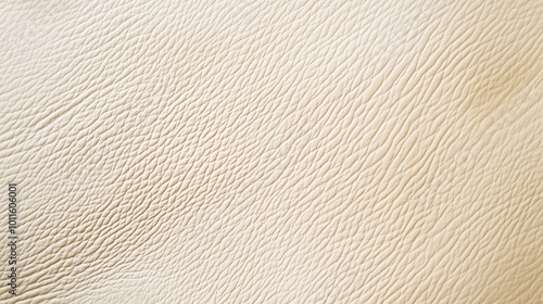 Textured cream leather surface background. photo