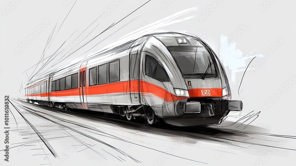 Naklejka premium graphic resource for train