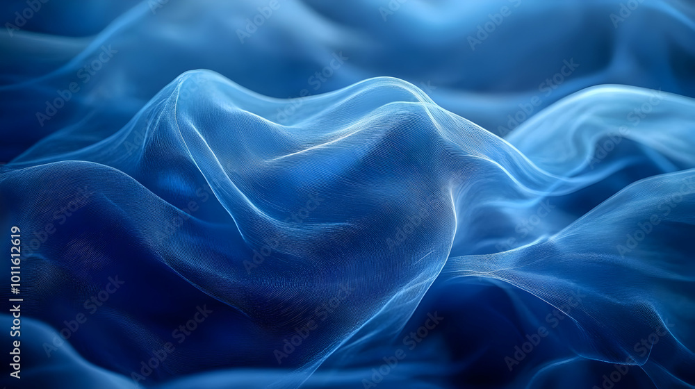 Obraz premium Abstract Blue Wave Background