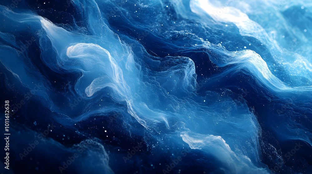 Abstract Blue Swirling Background Abstract Blue Swirling Background