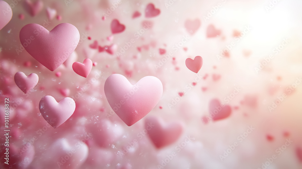 Delicate pink hearts Delicate pink hearts