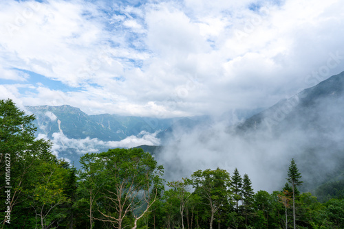 西穂高ロープーウェイの風景