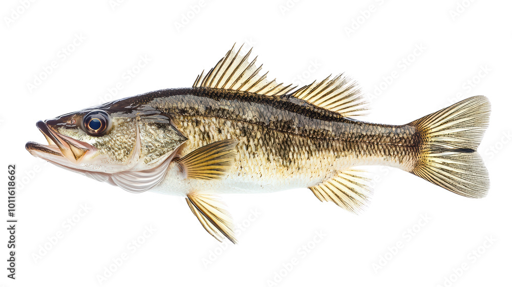 European sea bass fish isolated on white transparent European sea bass fish isolated on white transparent
