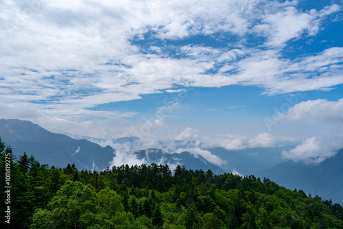 西穂高ロープーウェイの風景