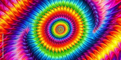 Abstract Rainbow Spiral A Psychedelic Vortex of Color, psychedelic, spiral, abstract