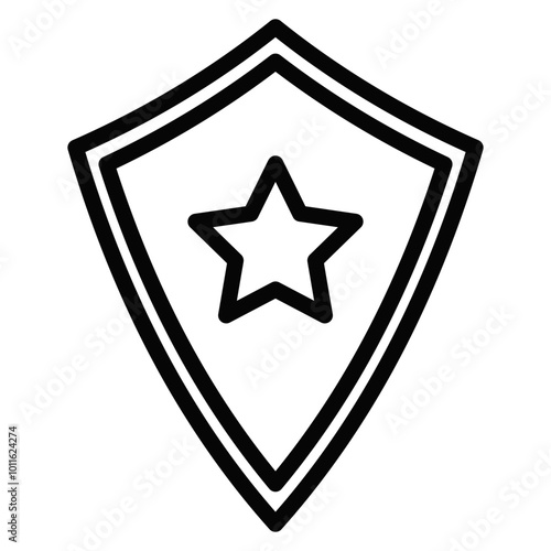 Police Shield Vector Icons