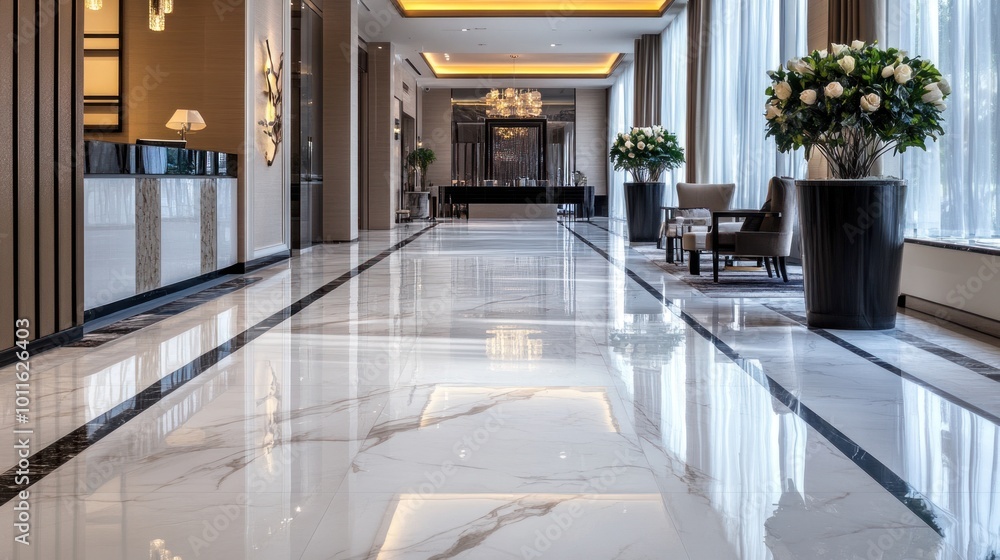 Obraz premium Luxury Hotel Lobby Interior