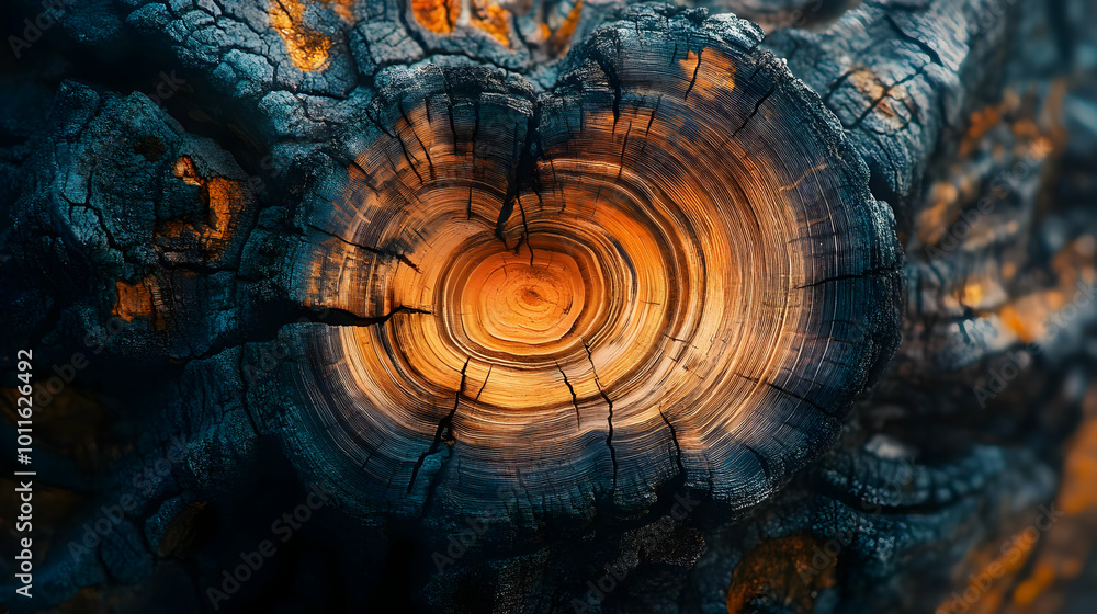 Burnt Tree Trunk Close Up - Abstract Texture Photography Burnt Tree Trunk Close Up - Abstract Texture Photography