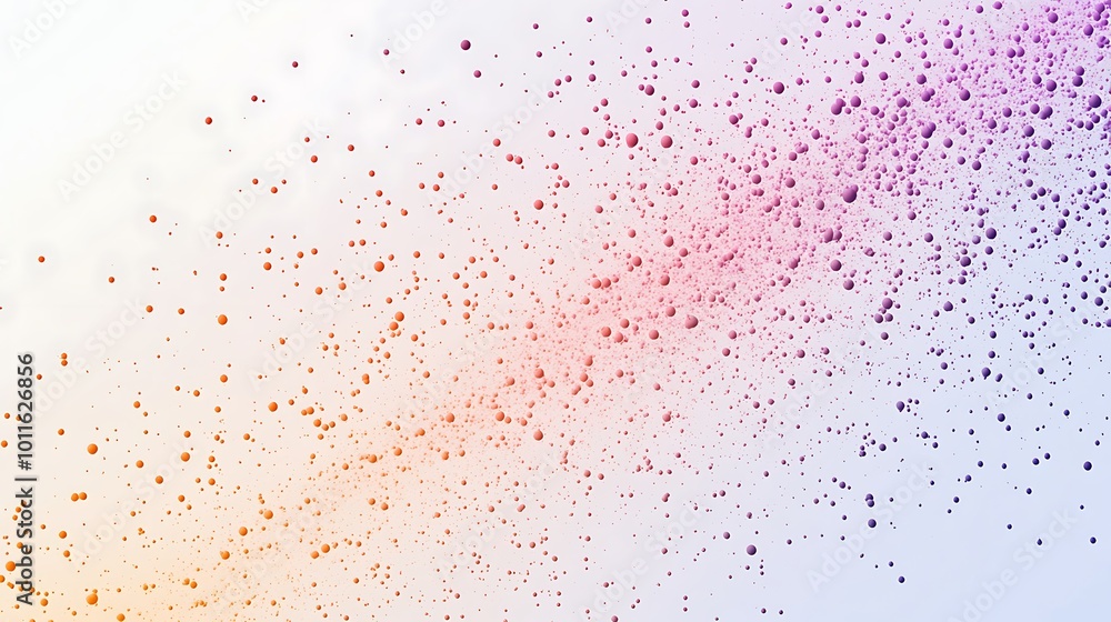 A white background with orange and purple dots scattered across the surface. The orange dots are on the left side and the purple dots are on the right side. A white background with orange and purple dots scattered across the surface. The orange dots are on the left side and the purple dots are on the right side.