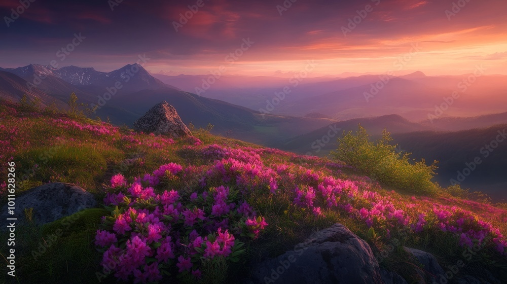 Pink Mountain Sunset Pink Mountain Sunset
