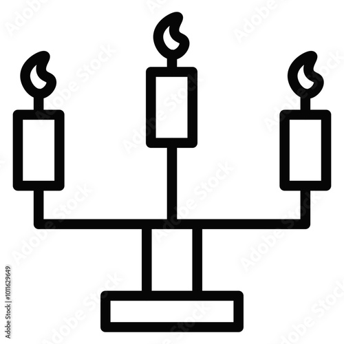 Candelabra Vector Icons