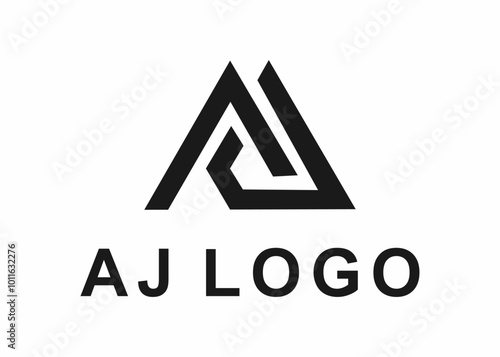 letter aj logo, design, vector, illustration, creative icon, template