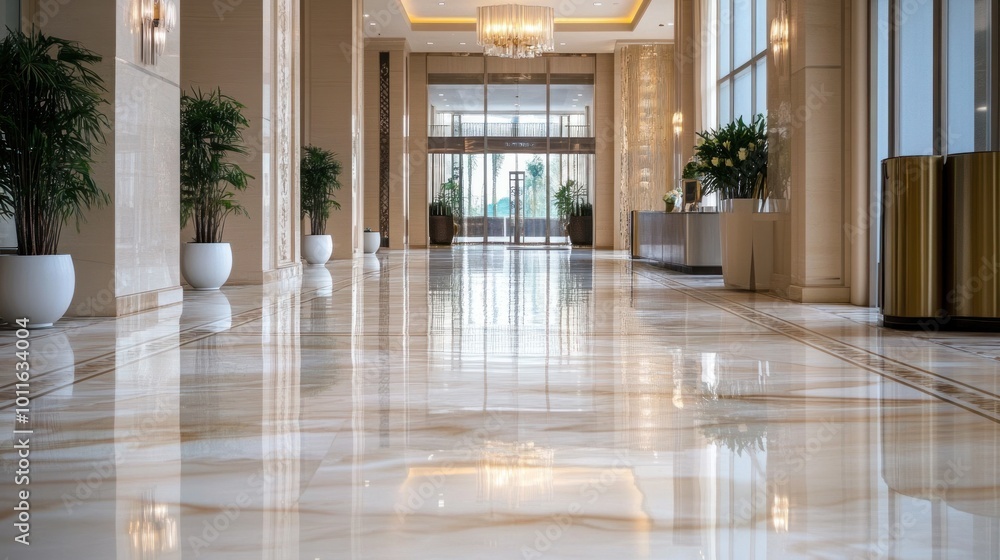 Marble Hallway in a Luxury Hotel Marble Hallway in a Luxury Hotel