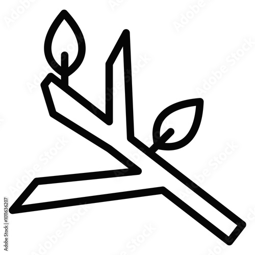 Tree Branch Vector Icons