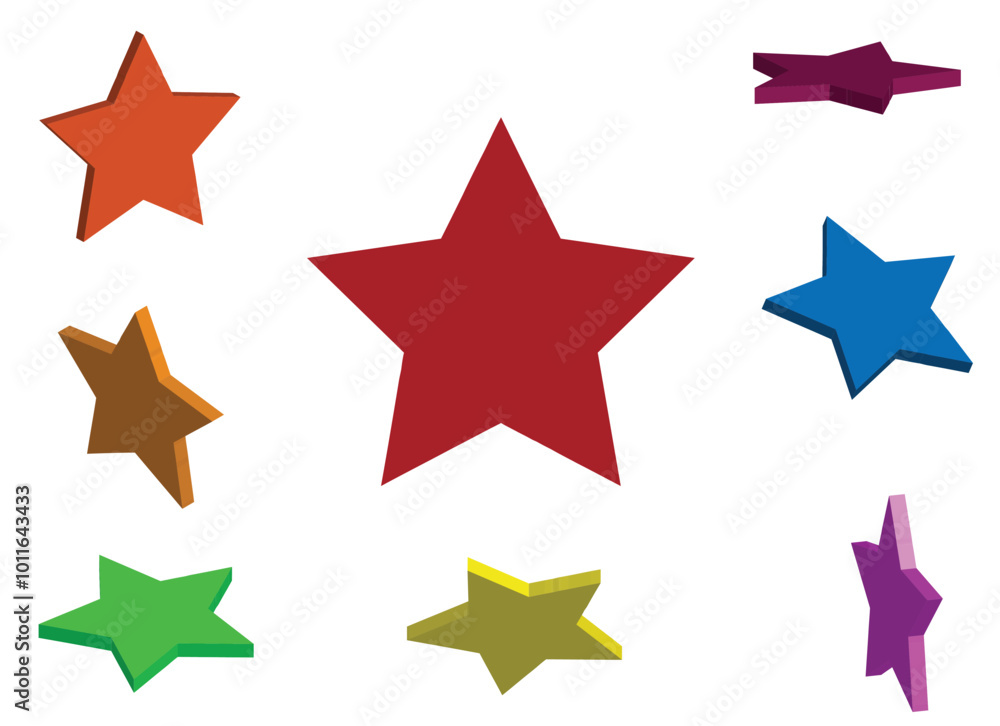 3D stars editable file Art & Illustration 3D stars editable file Art & Illustration
