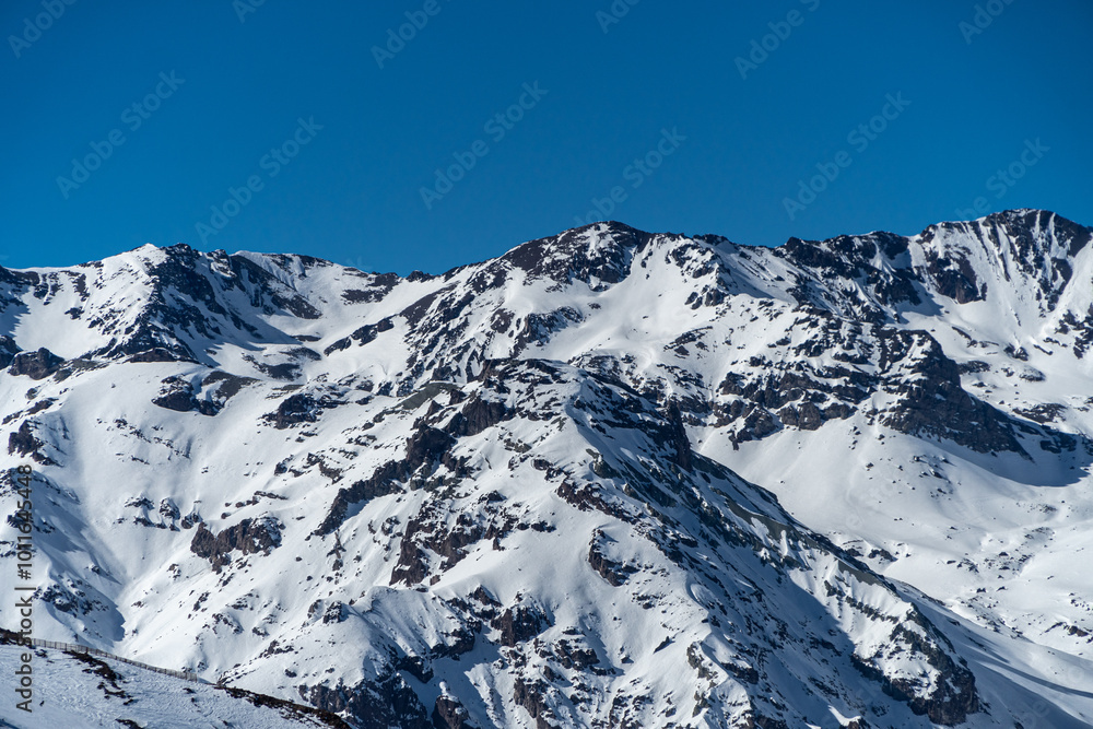 Obraz premium Snow-Covered Andes Mountain Range