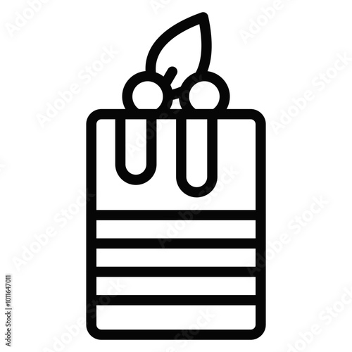 Tiramisu Vector Icons