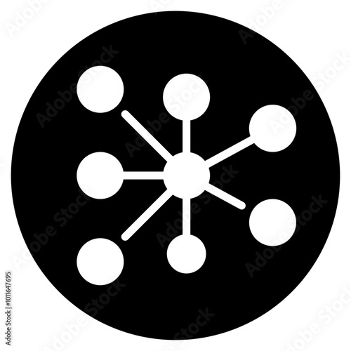 neural network glyph icon