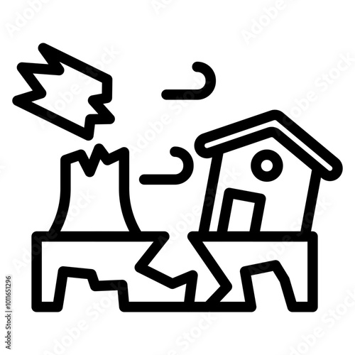 Earthquake Vector Icons
