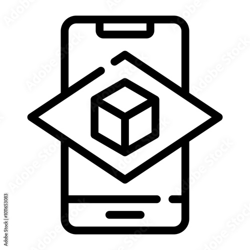 smartphone line icon