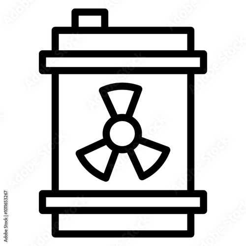 Nuclear Waste Vector Icons