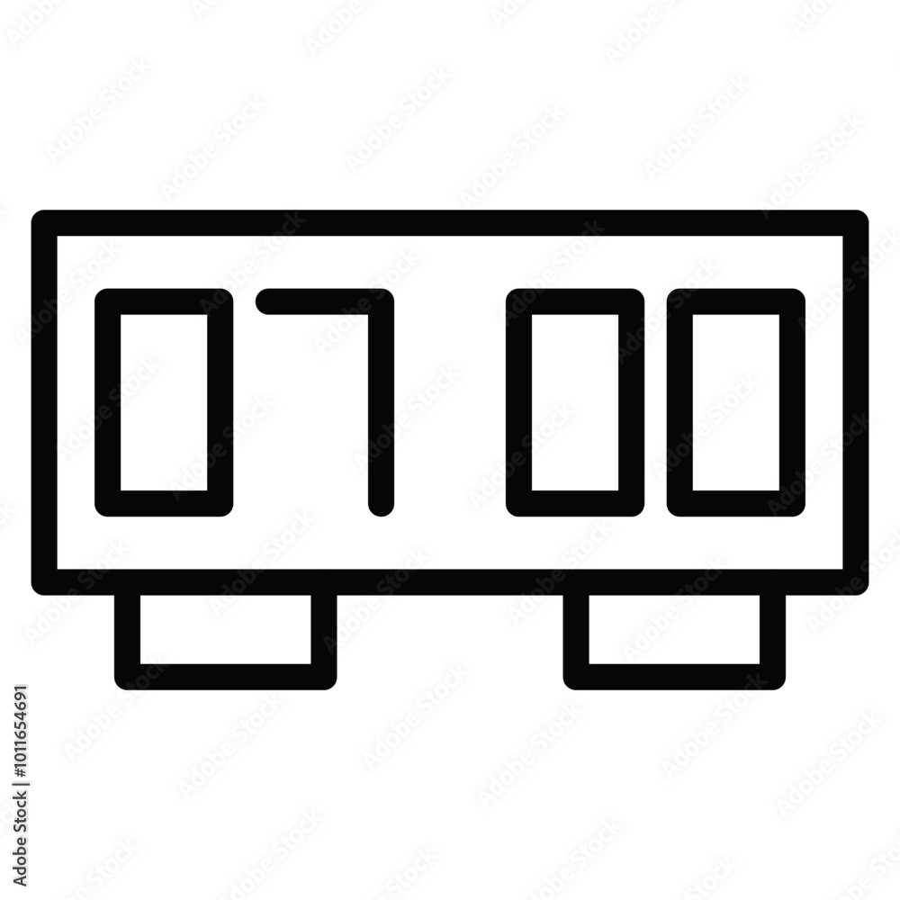 Digital Clock Vector Icons Digital Clock Vector Icons