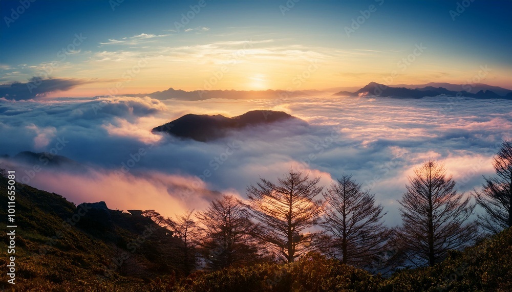 Clouds drift softly in the vast expanse. Clouds drift softly in the vast expanse.