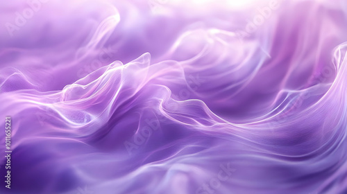 Abstract Background - Wavy Purple Lines and Blurry Effect