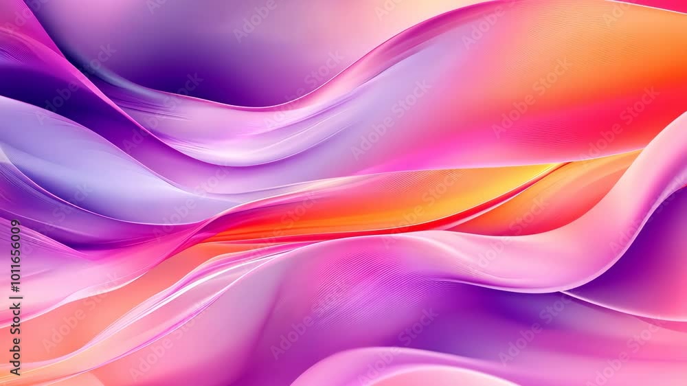 Abstract gradient waves in pink and purple Abstract gradient waves in pink and purple