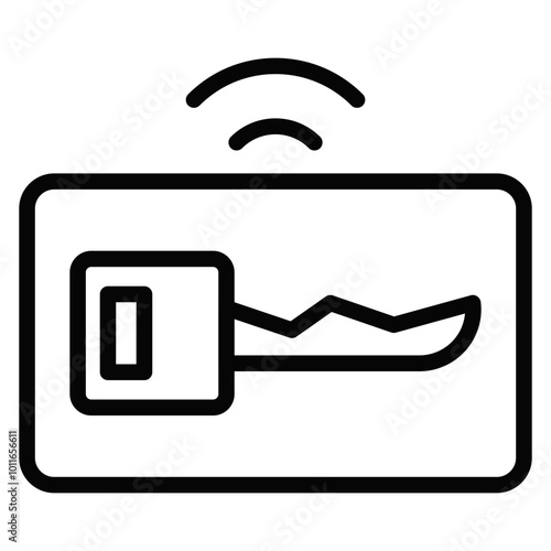 Smart Keycard Vector Icons