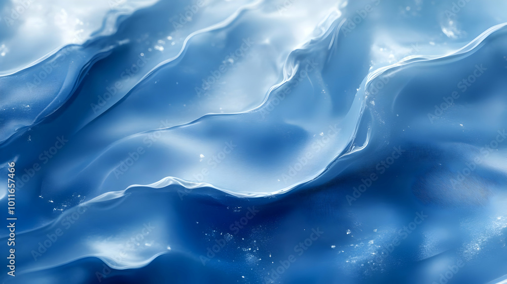 Obraz premium Abstract Blue Wavy Background