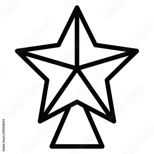Christmas Tree Topper Vector Icons
